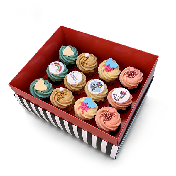 12 medium unicorn cupcakes